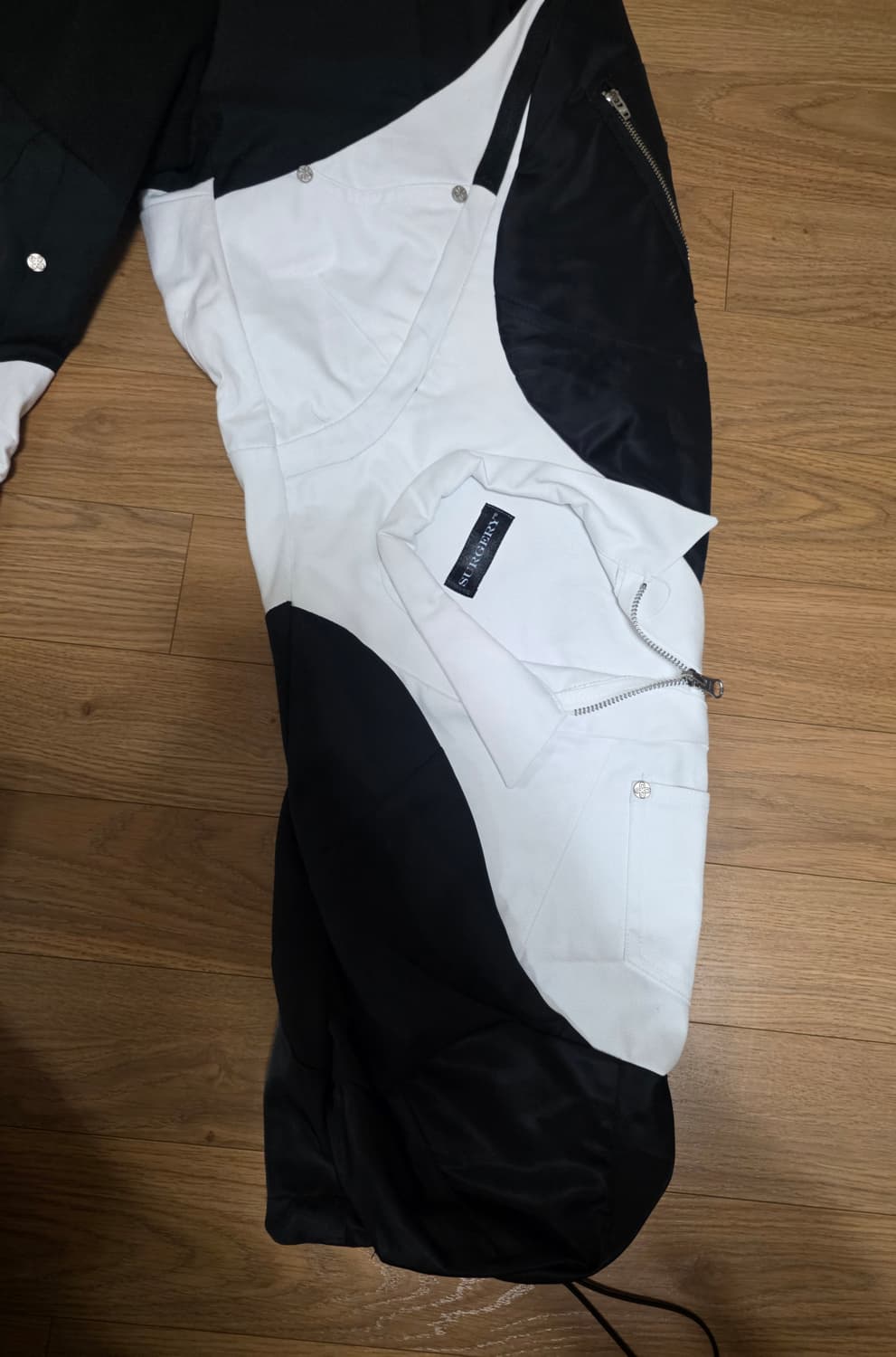 SURGERY BAJI Black/White 써저리 팬츠 블랙 화이트 M 상품이미지9