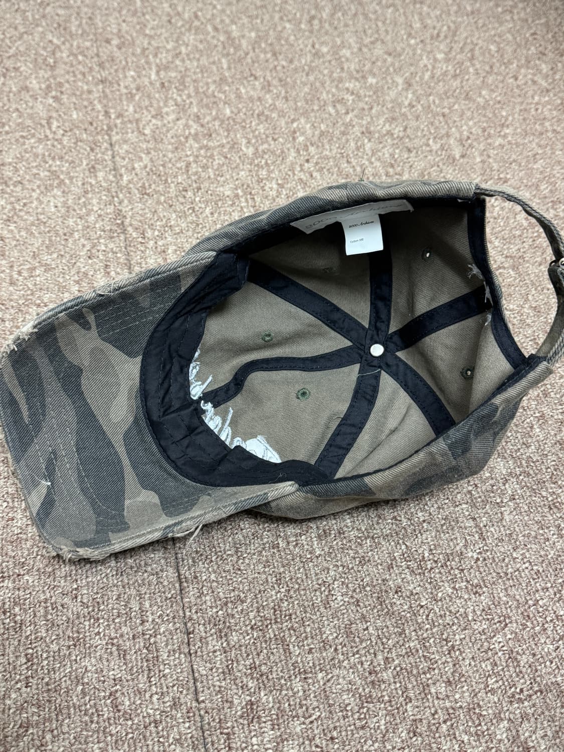 2000아카이브 카모 볼캡 상품이미지2