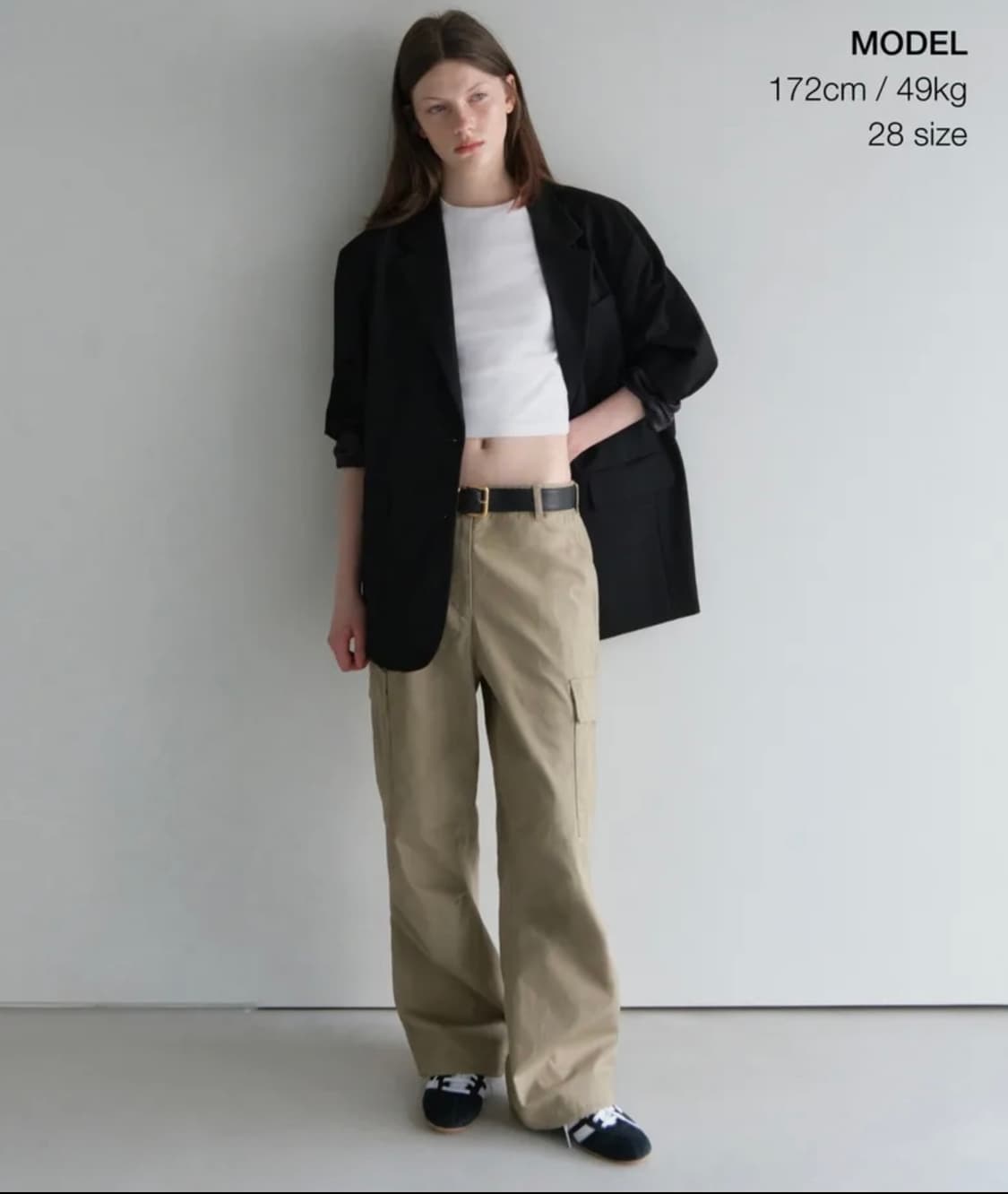 무신사 스탠다드 베이지 카고팬츠 상품이미지4