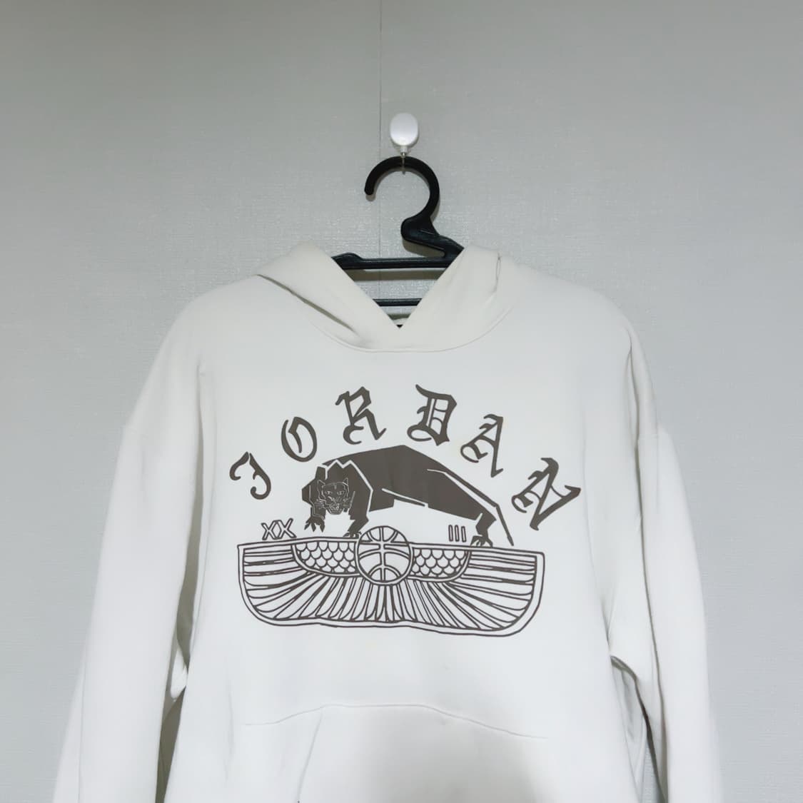 조던 화이트 프린팅 올드스쿨 봄 공용 후드티 상품이미지2