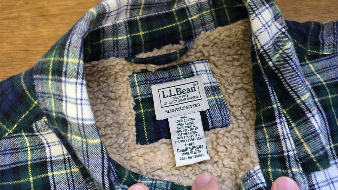 L.L.Bean  엘엘빈 쉐르파 셔츠 XXL 상품이미지4