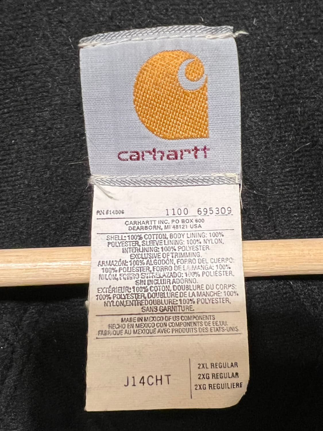 00s [XL] 칼하트 산타페 자켓 J14 CHT 체스넛 샌드스톤 덕 상품이미지9