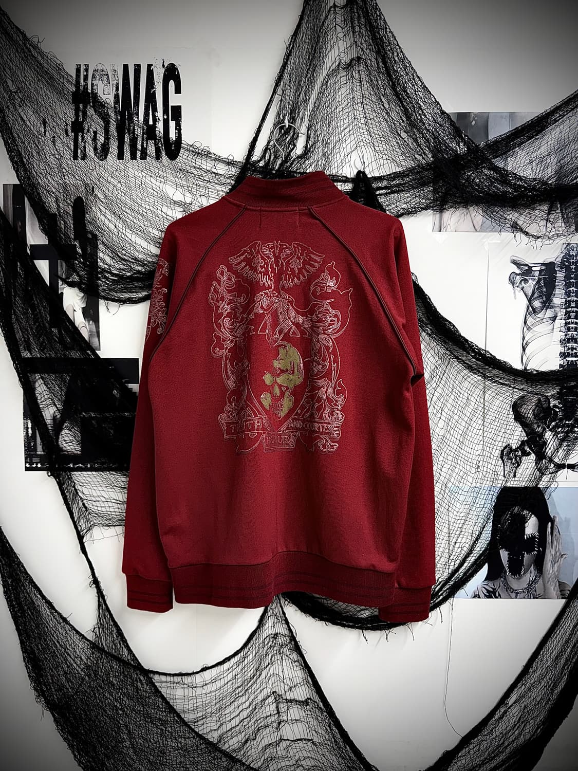 Punk mood skull printing jersey 상품이미지1