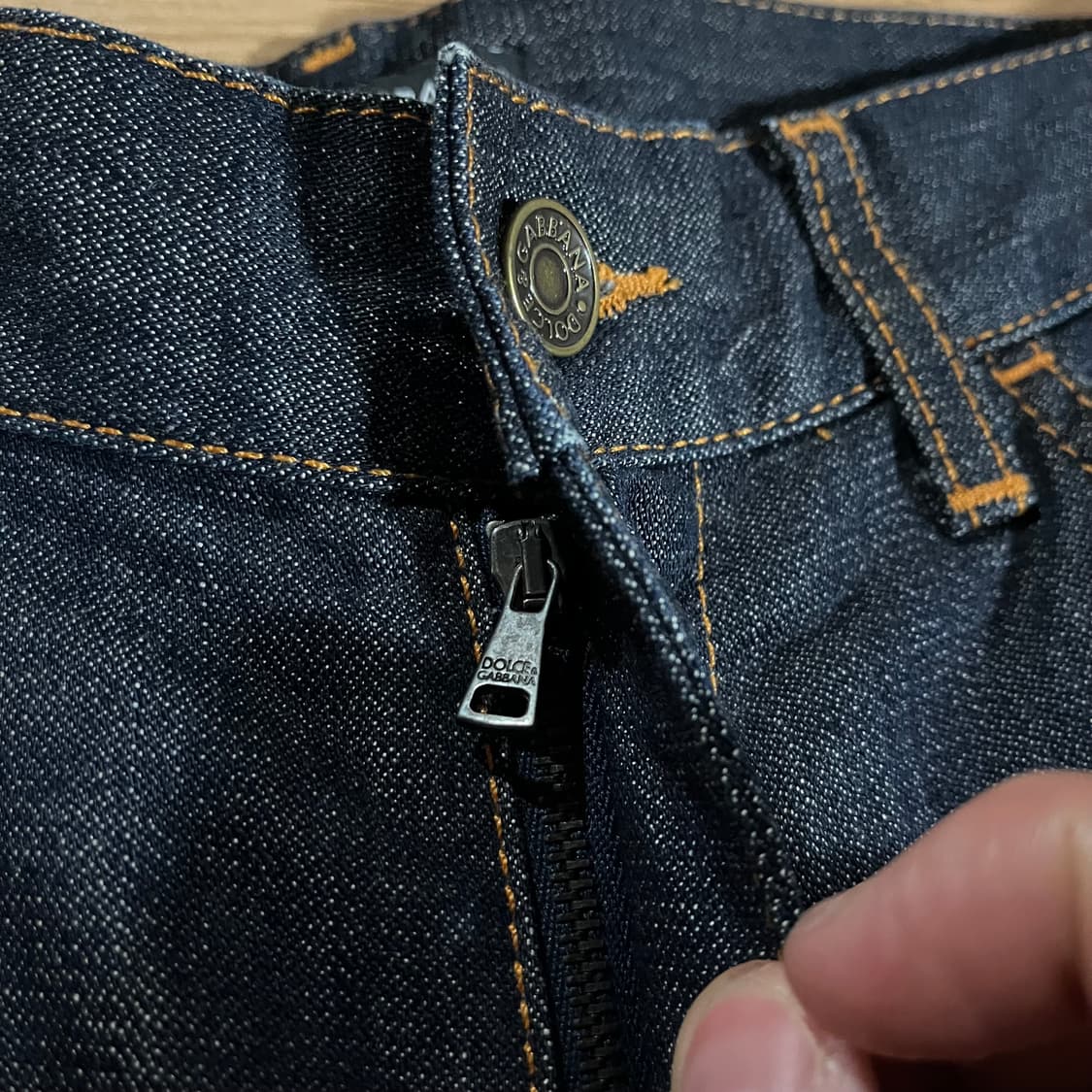 [29-30] (새상품) 돌체 가죽패치 생지데님 상품이미지8