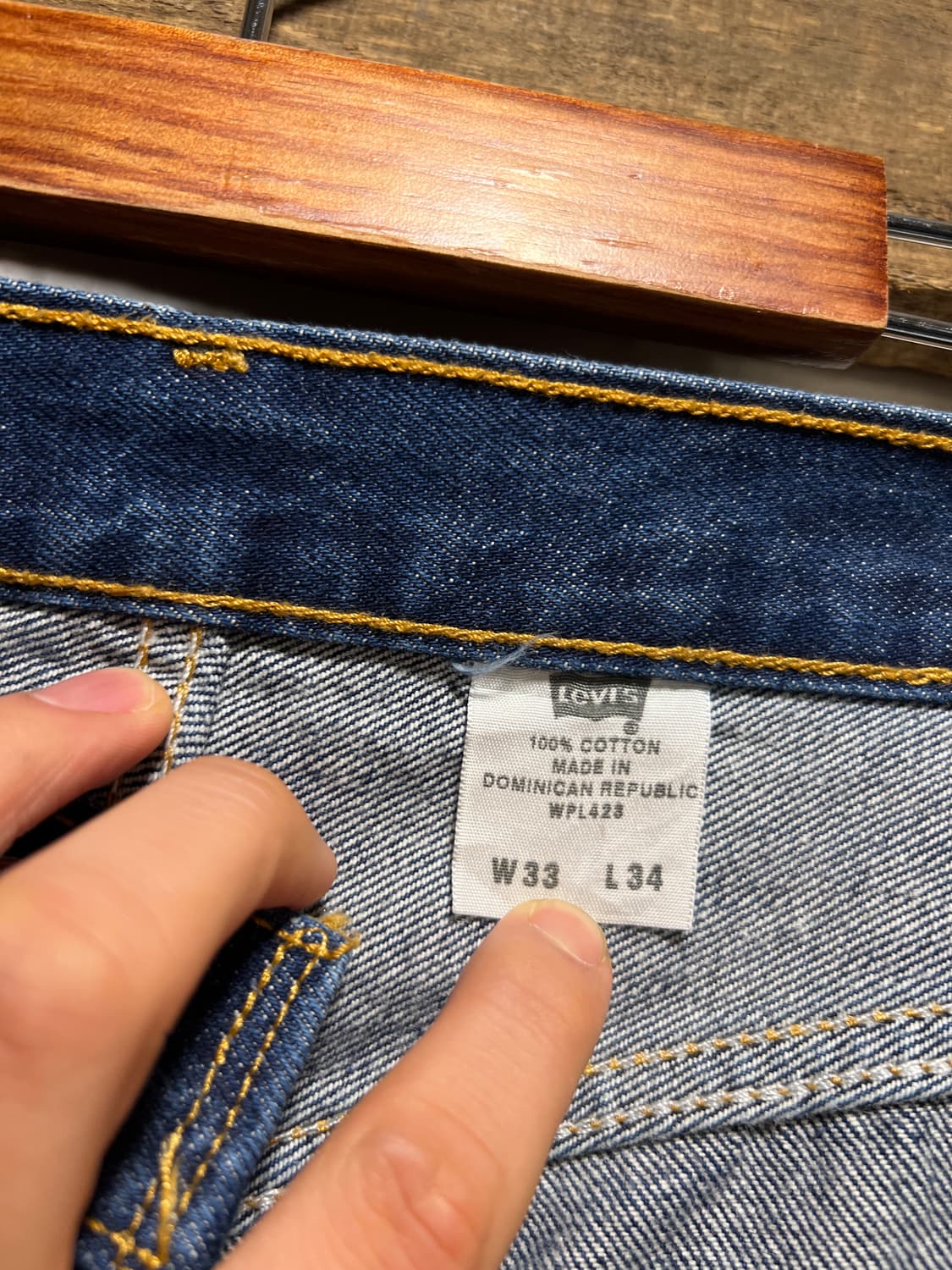[33]00's 리바이스 501 USA 생지 스트레이트 데님 팬츠 상품이미지6