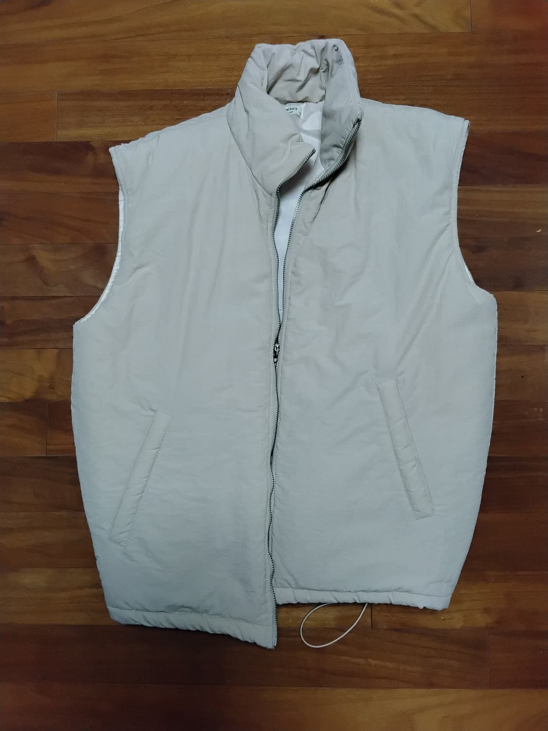 아이보리 조끼패딩 상품이미지1