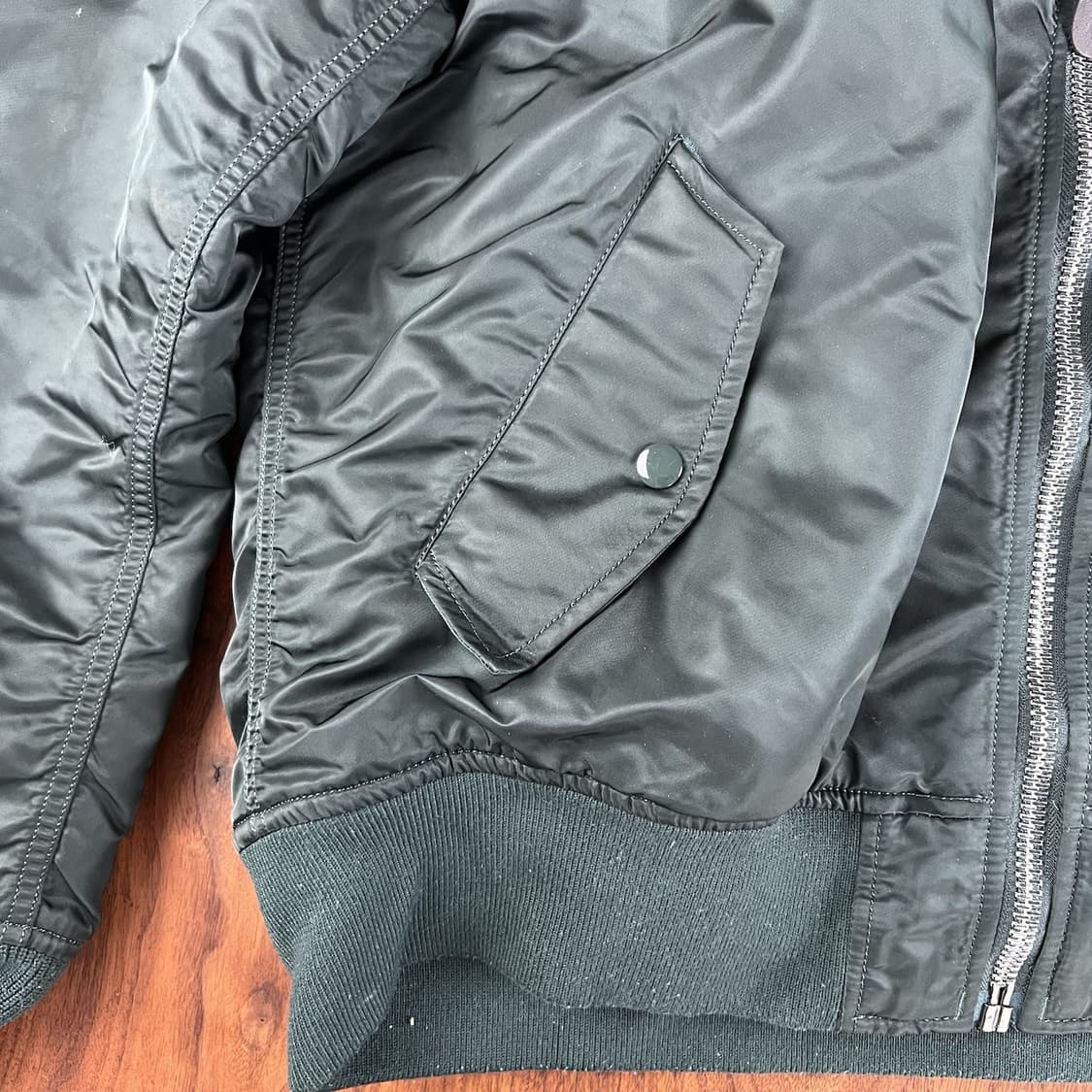 10s 알파 인더스트리 MA-1 D-TEC 후드 자켓 상품이미지4