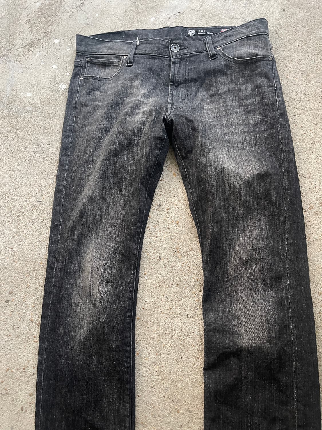 grey wash straight jeans 상품이미지2