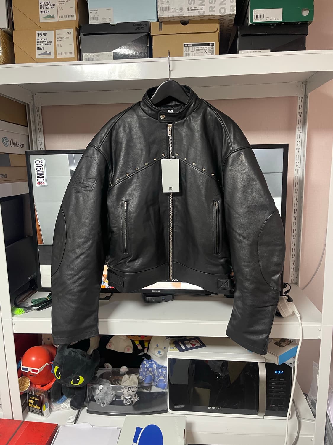 선데이오프클럽 소가죽 sleeve parka 상품이미지1