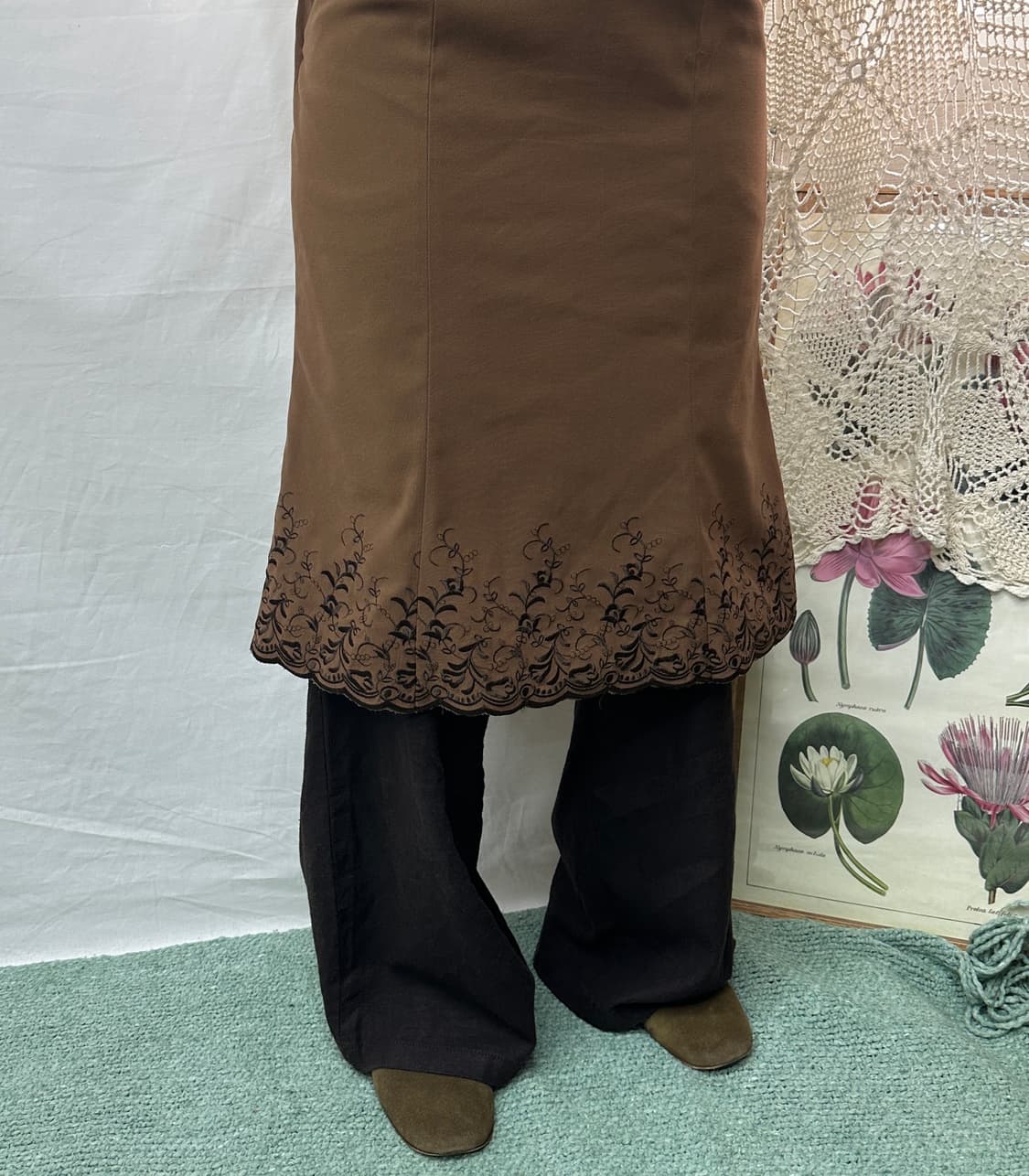 자수 스커트 상품이미지1