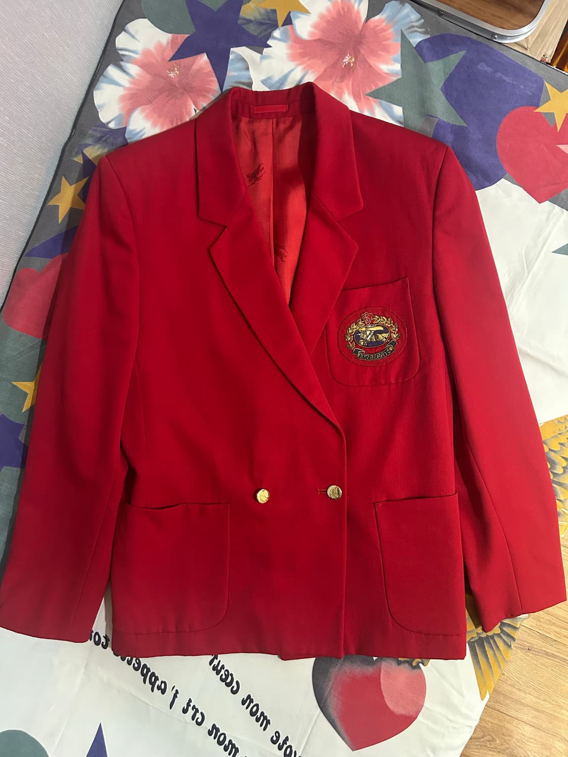 버버리 레드 더블 블레이저 상품이미지1