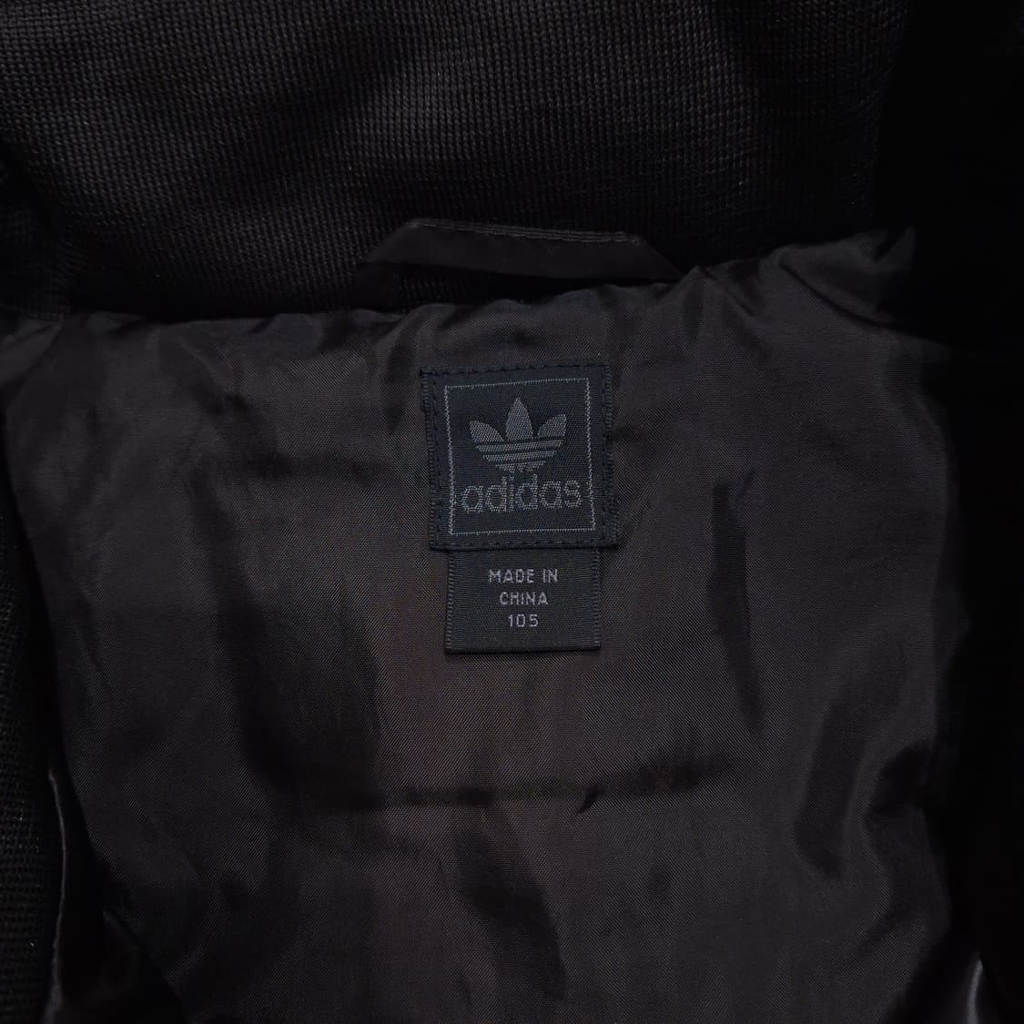 아디다스 00s 블랙 베이지 스카이블루 카키 배색 유광 오리털 패딩 점퍼 상품이미지6