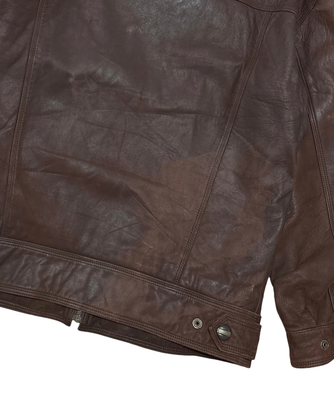 휴고 보스 브라운 레더 블루종 자켓 상품이미지5