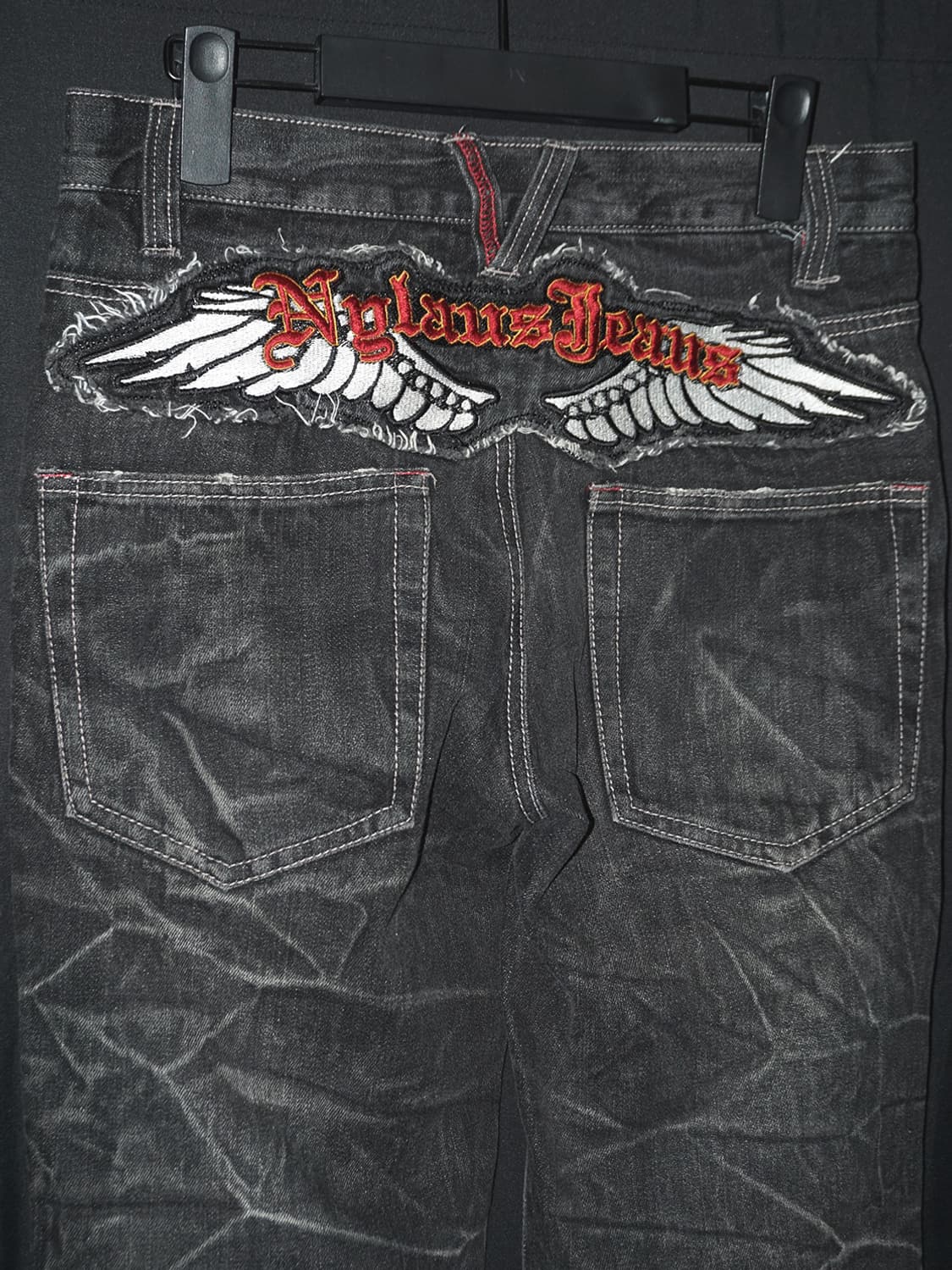 (nylaus) punk wing patch denim  상품이미지2