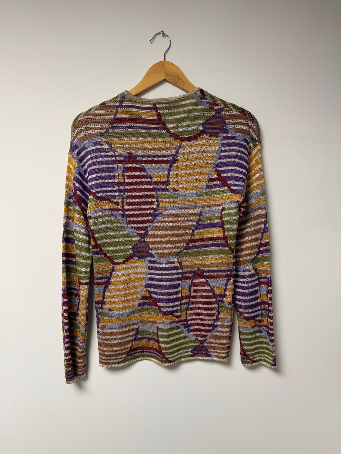 미쏘니 기하학 입체 멀티컬러 패턴 비스코스 가디건 니트 42 상품이미지6