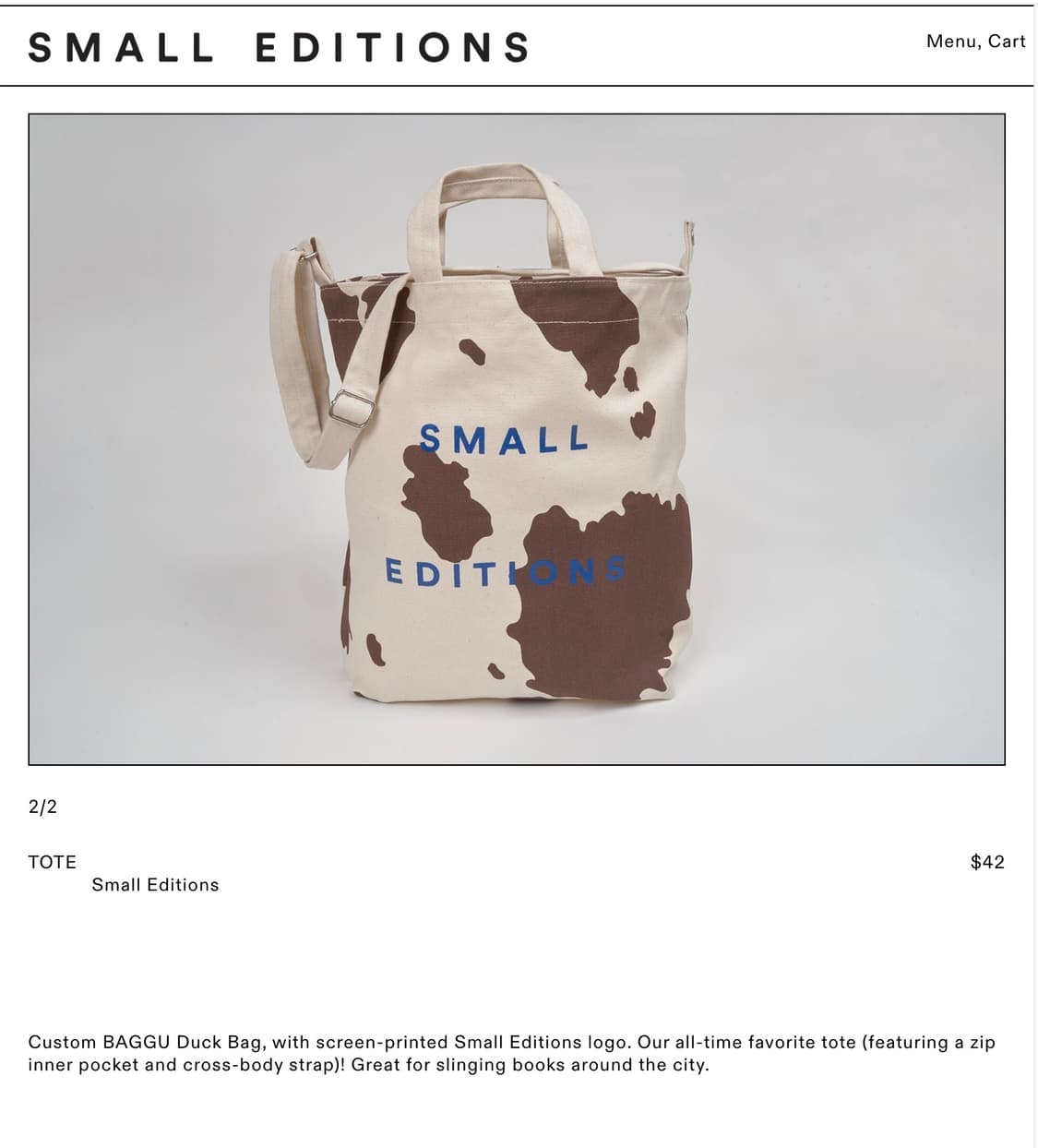 스몰 에디션즈 canvas tote bag 상품이미지1