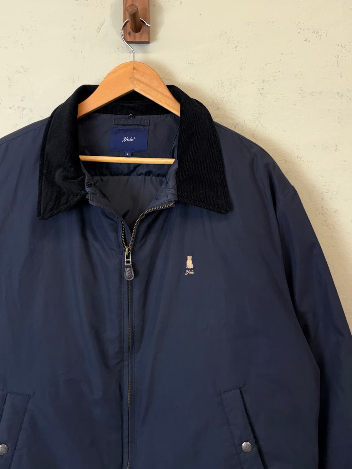 예일 쇼트 푸퍼 자켓 네이비 상품이미지2