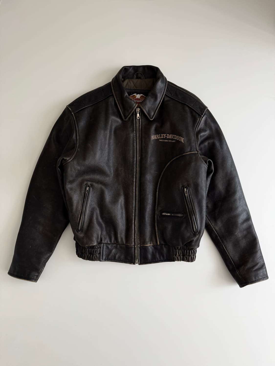 [L] 빈티지 할리데이비슨 가죽 자켓 상품이미지1