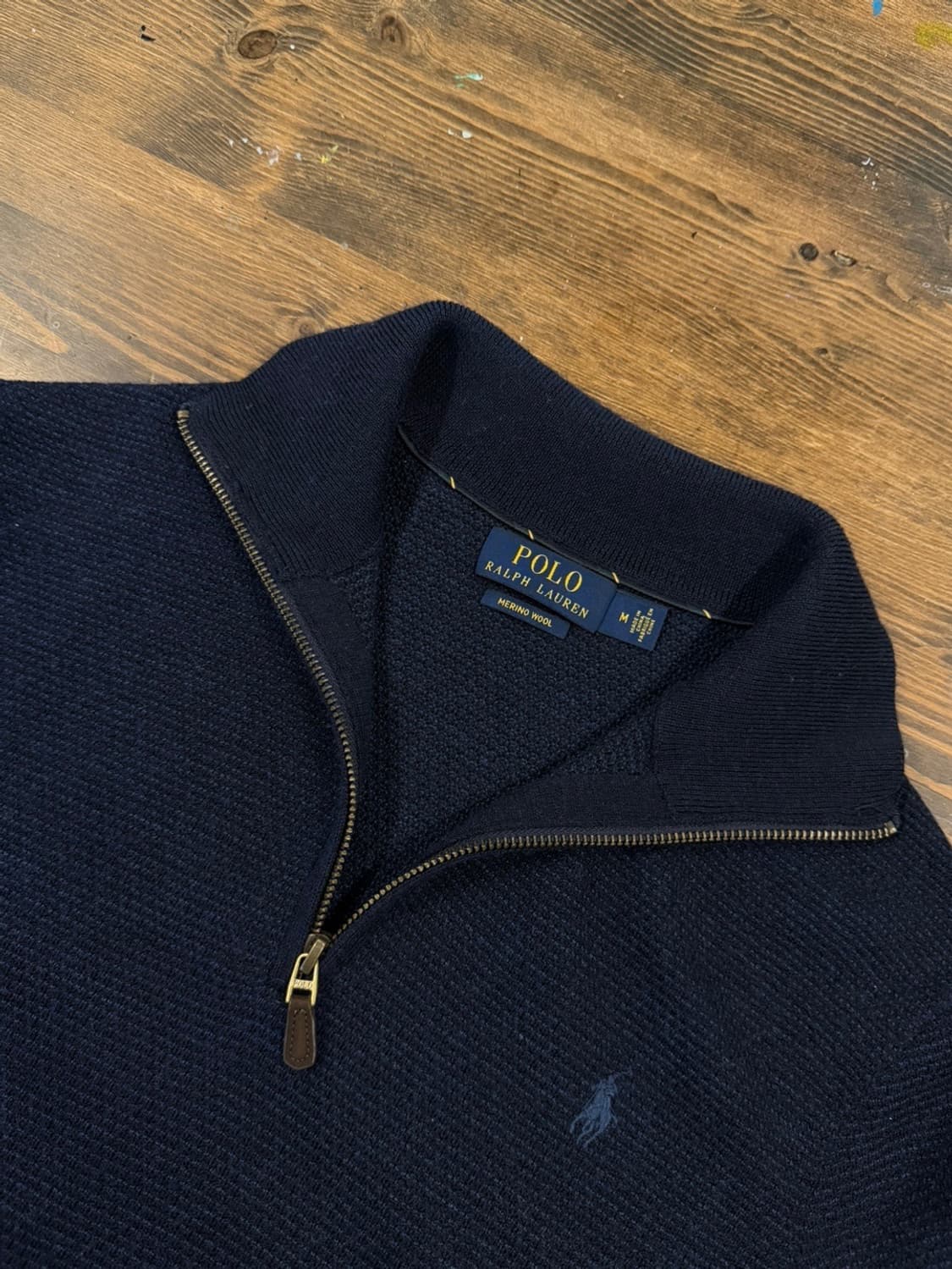 폴로 랄프로렌 클래식 짚업 니트 100 상품이미지8