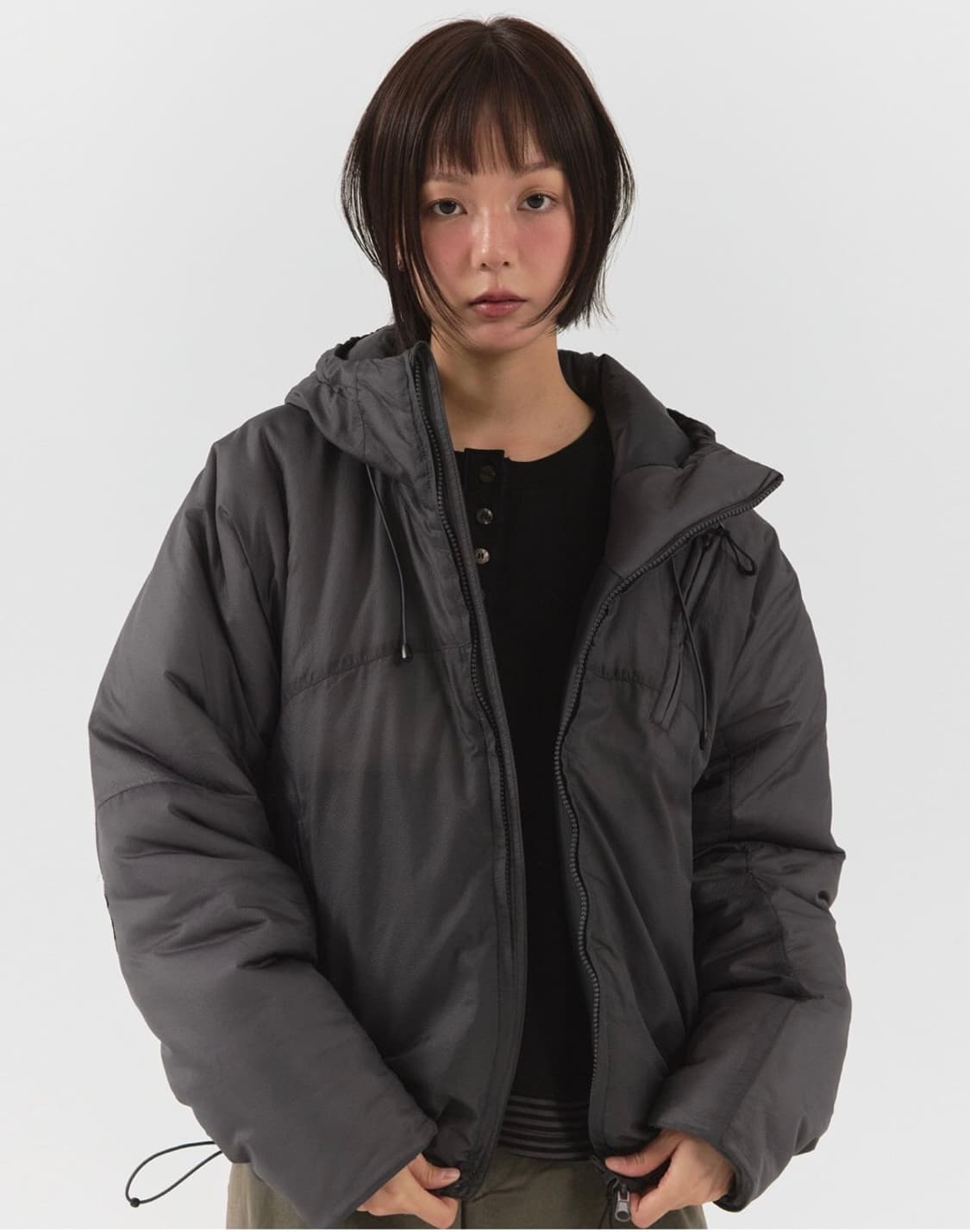 패러킷 신슐레이트 패디드 점퍼 (차콜) 상품이미지6