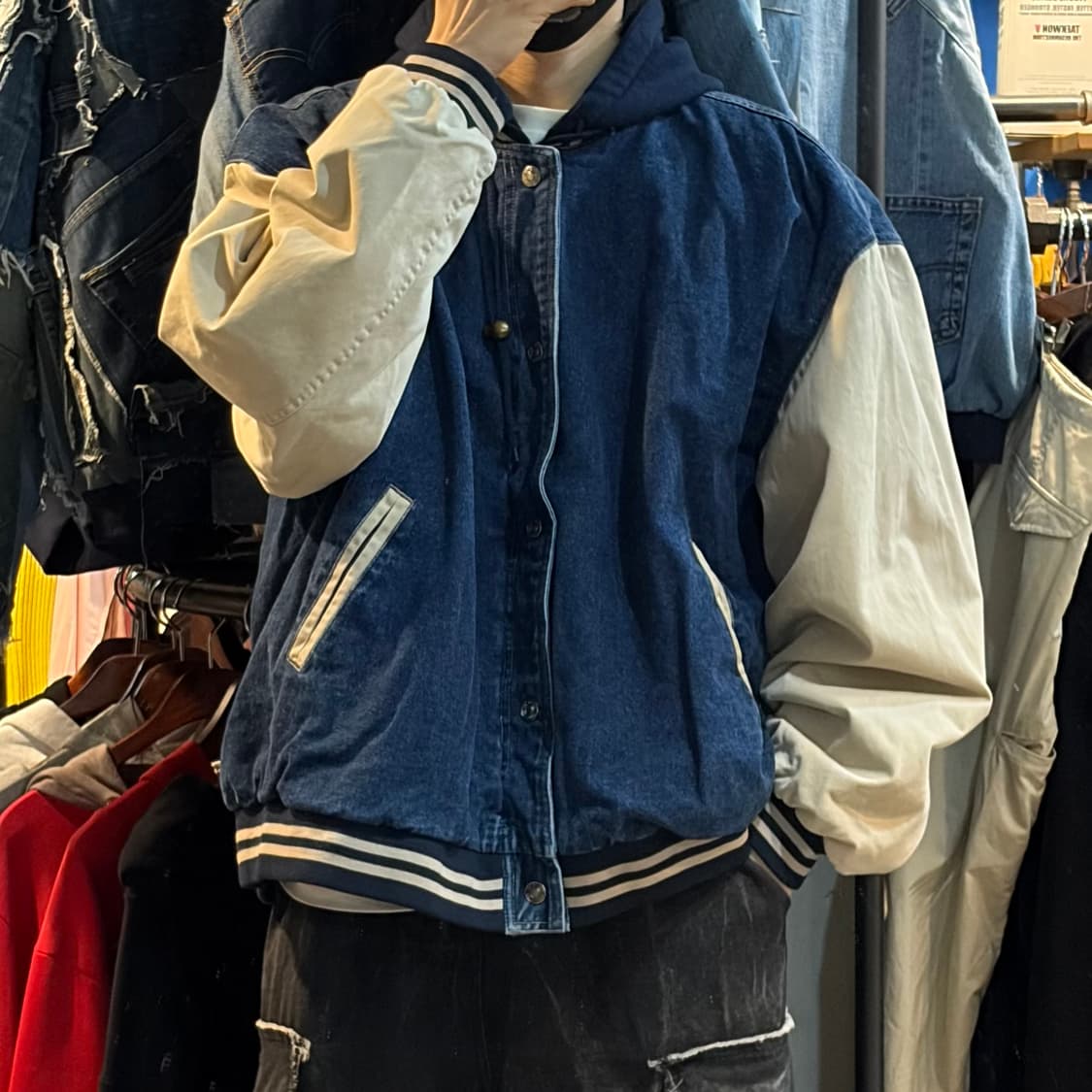 [NO.9] VTG 데님 바시티 자켓 상품이미지3