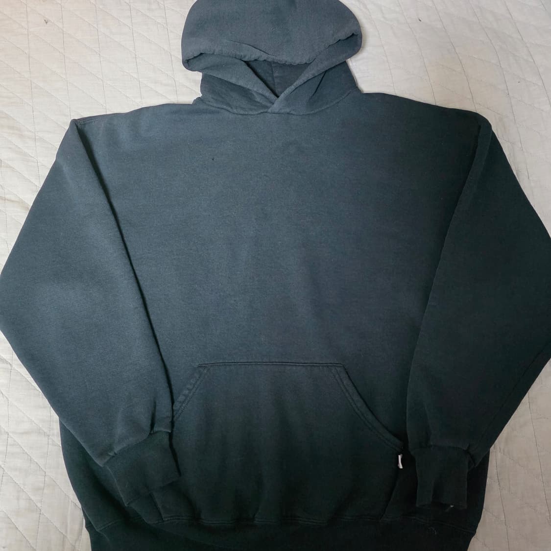 [XL] 90s 빈티지 러셀 애슬레틱 후드 후디 블랙 페이드 상품이미지1