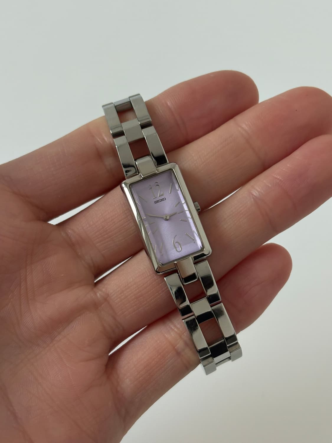 2000s Purple Dial Square Ladies Quartz 상품이미지2
