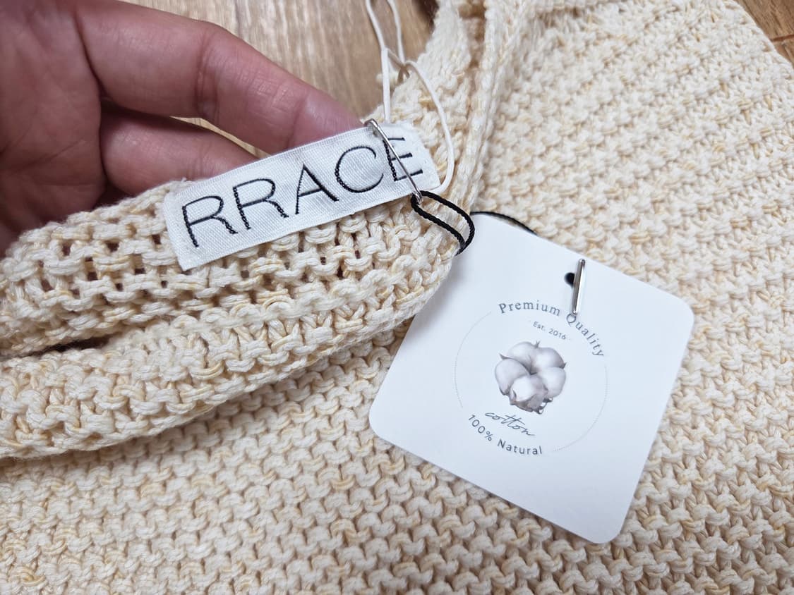 레이스(RRACE) 스퀘어넥 슬리브리스 니트 프리사이즈 새상품 상품이미지7