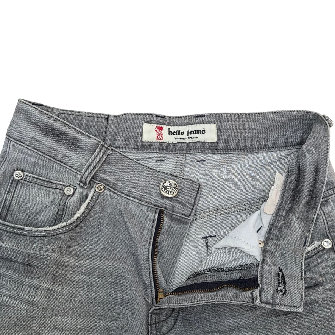 Kello jeans 켈로 진스 빈티지 그레이 스트레이트 데님  상품이미지3