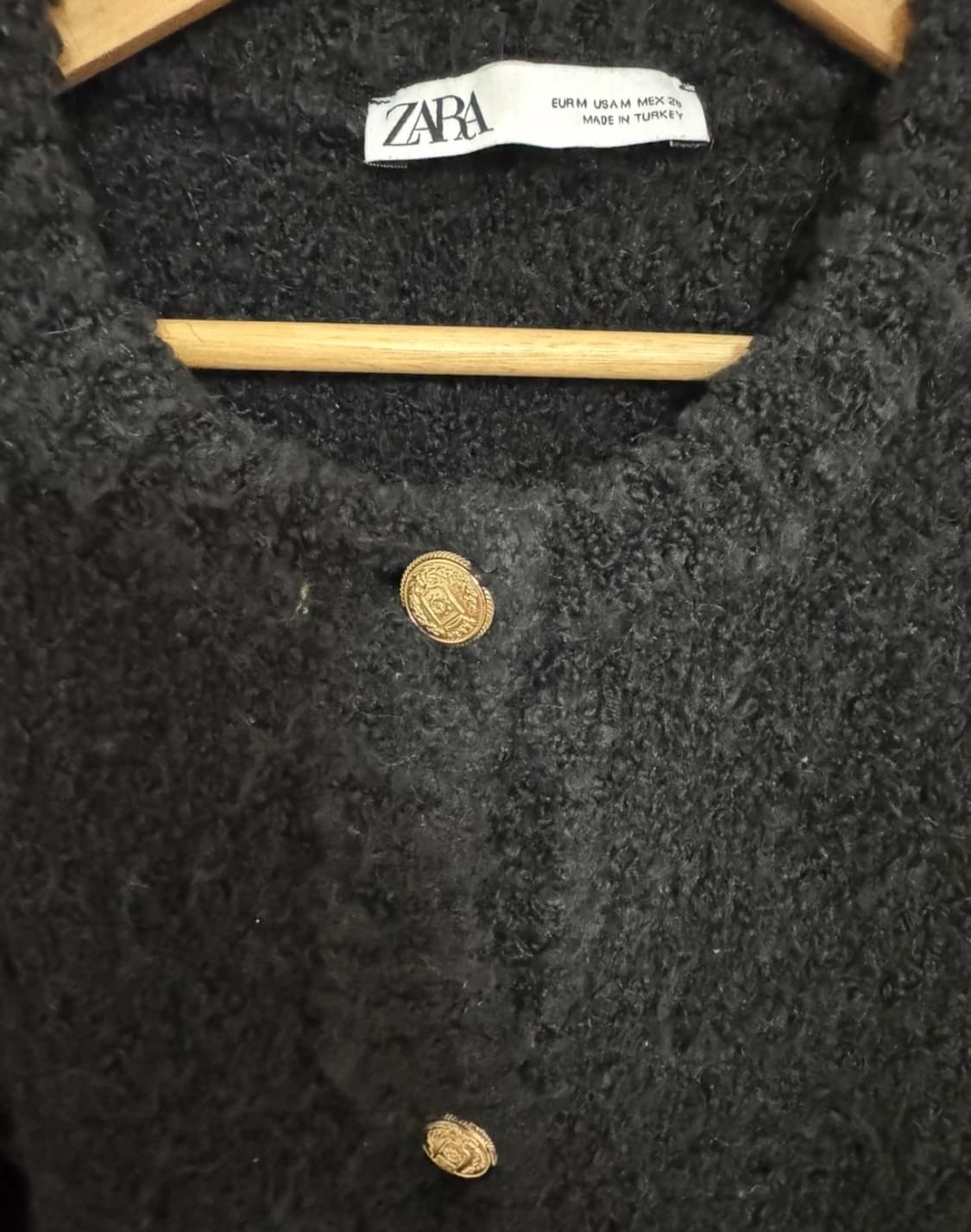 zara자라 블랙 부클레 가디건 상품이미지8