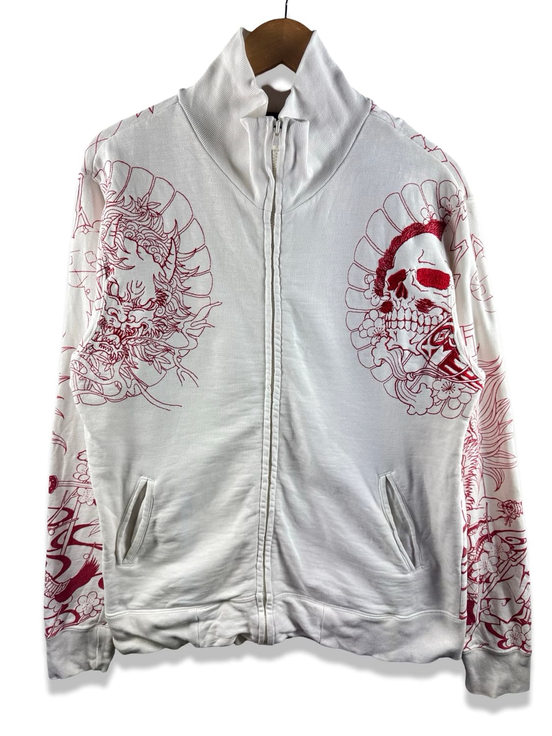 JPN 오리엔탈 스컬 사무라이 코튼집업2608 상품이미지1