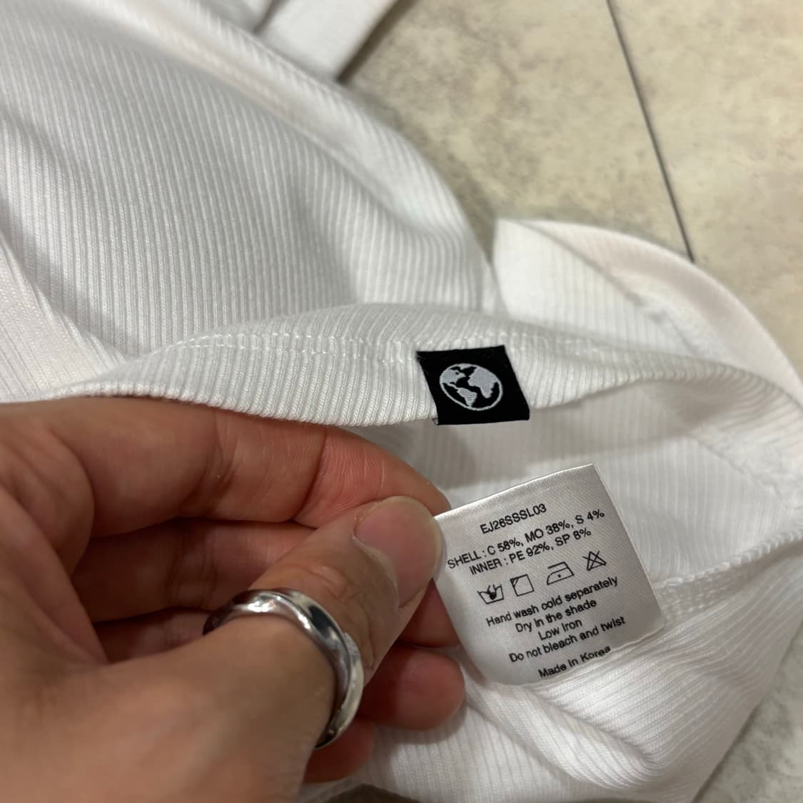 어스지구) Slim Curve Bra Sleeveless WH F 상품이미지10