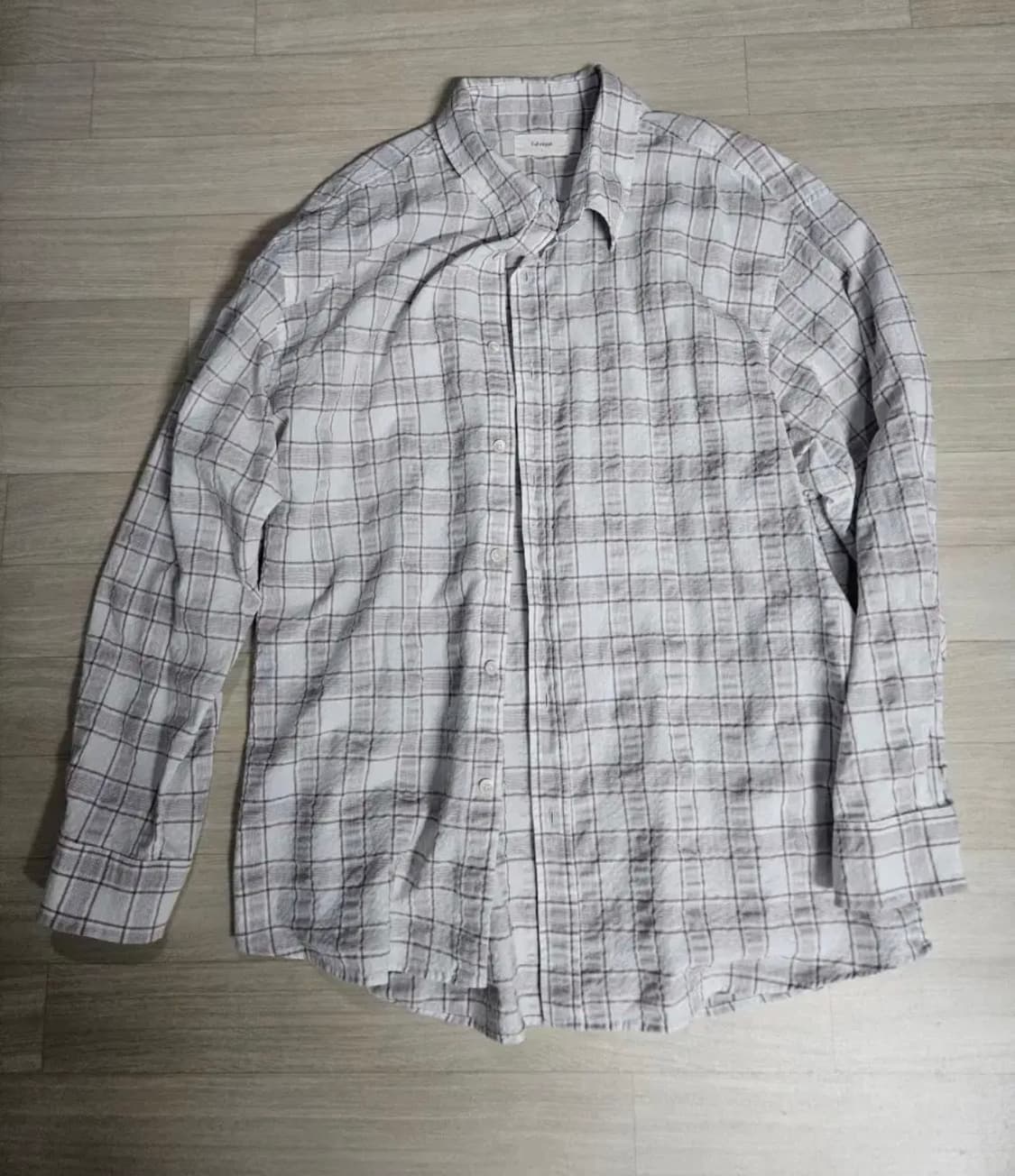 (4) 파브레가 프리지아 체크 셔츠 (화이트) 상품이미지2