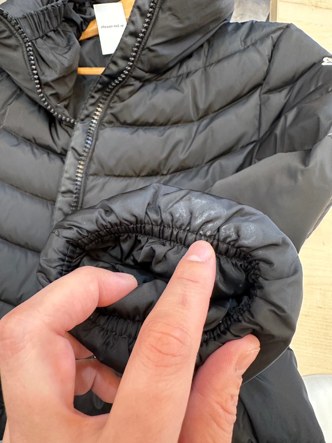 몽클레어 블랙 하프 오리털 패딩 상품이미지10