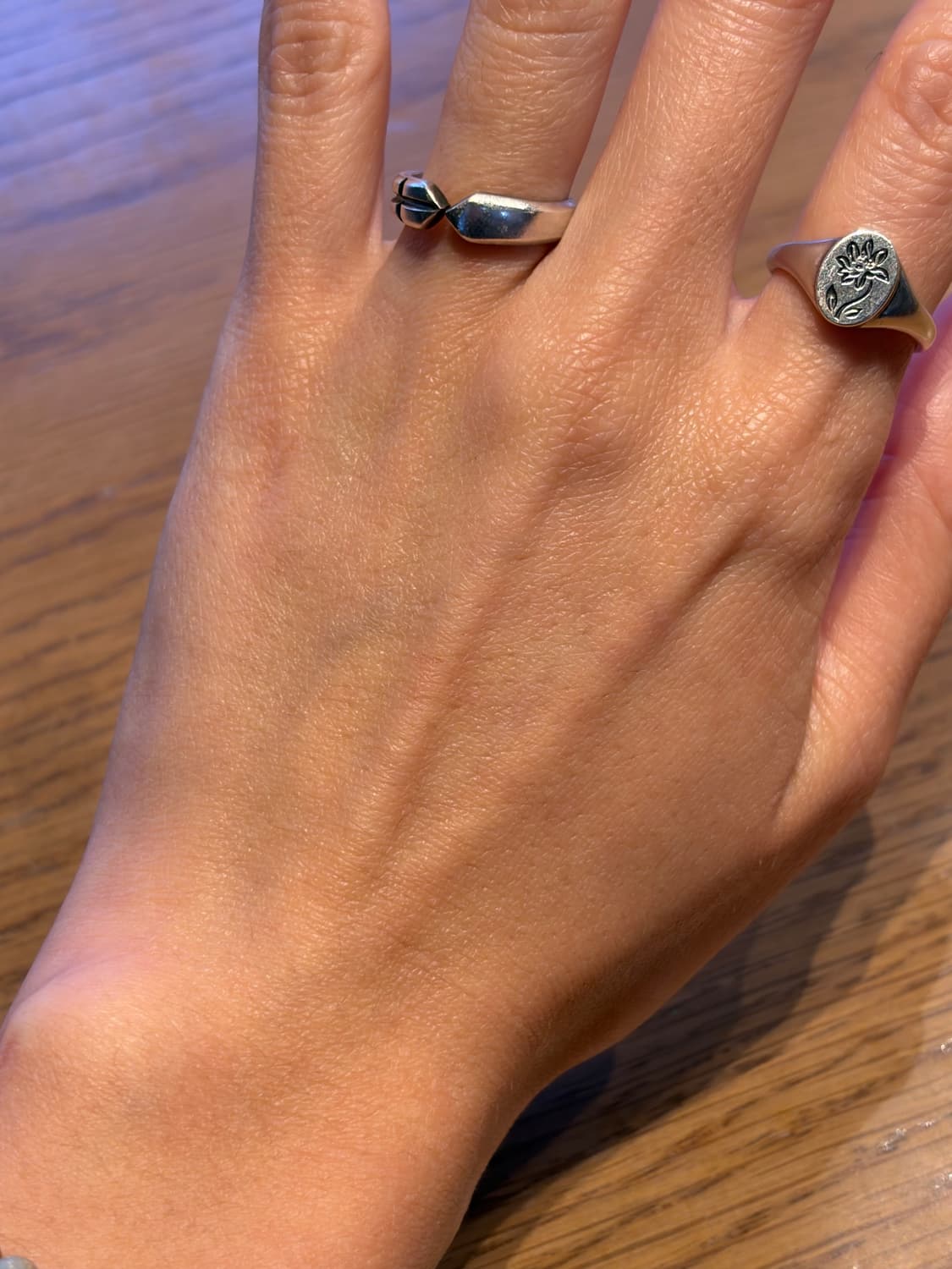 🌼 실버 925 플라워 시그넷 링 상품이미지3
