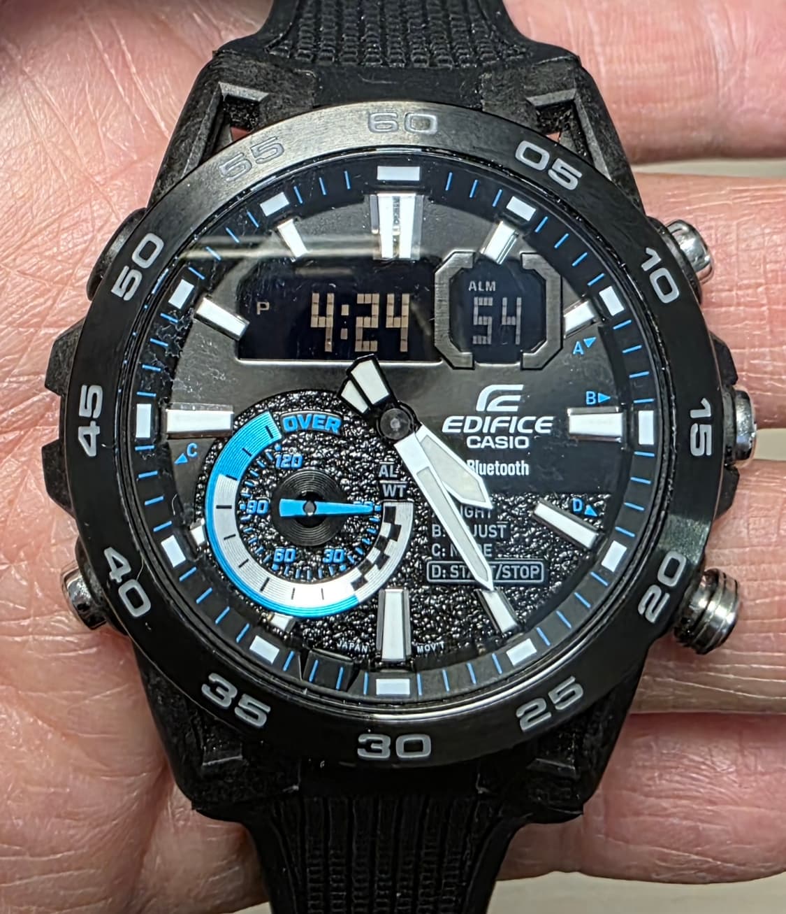 카시오 CASIO 에디피스 ECB-40DB-1ADF 블루투스 시계 상품이미지2