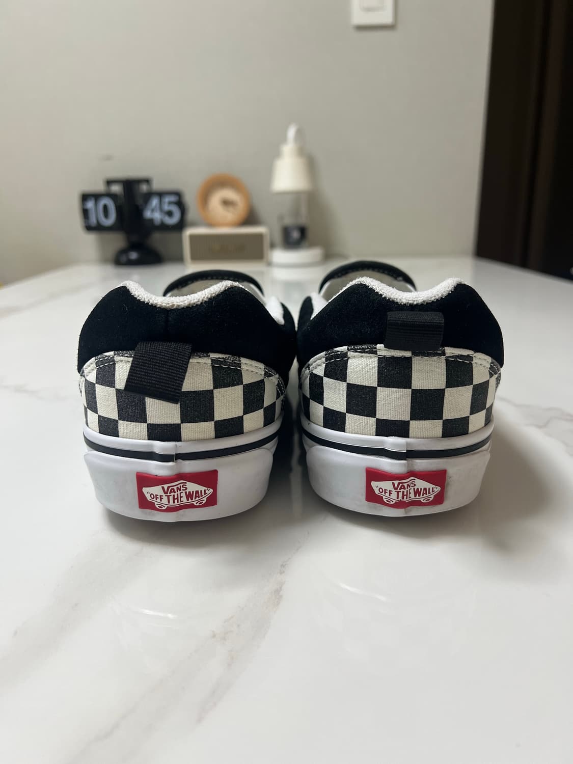 [270] 반스 체커보드 뉴 슬립 블랙 화이트 상품이미지5