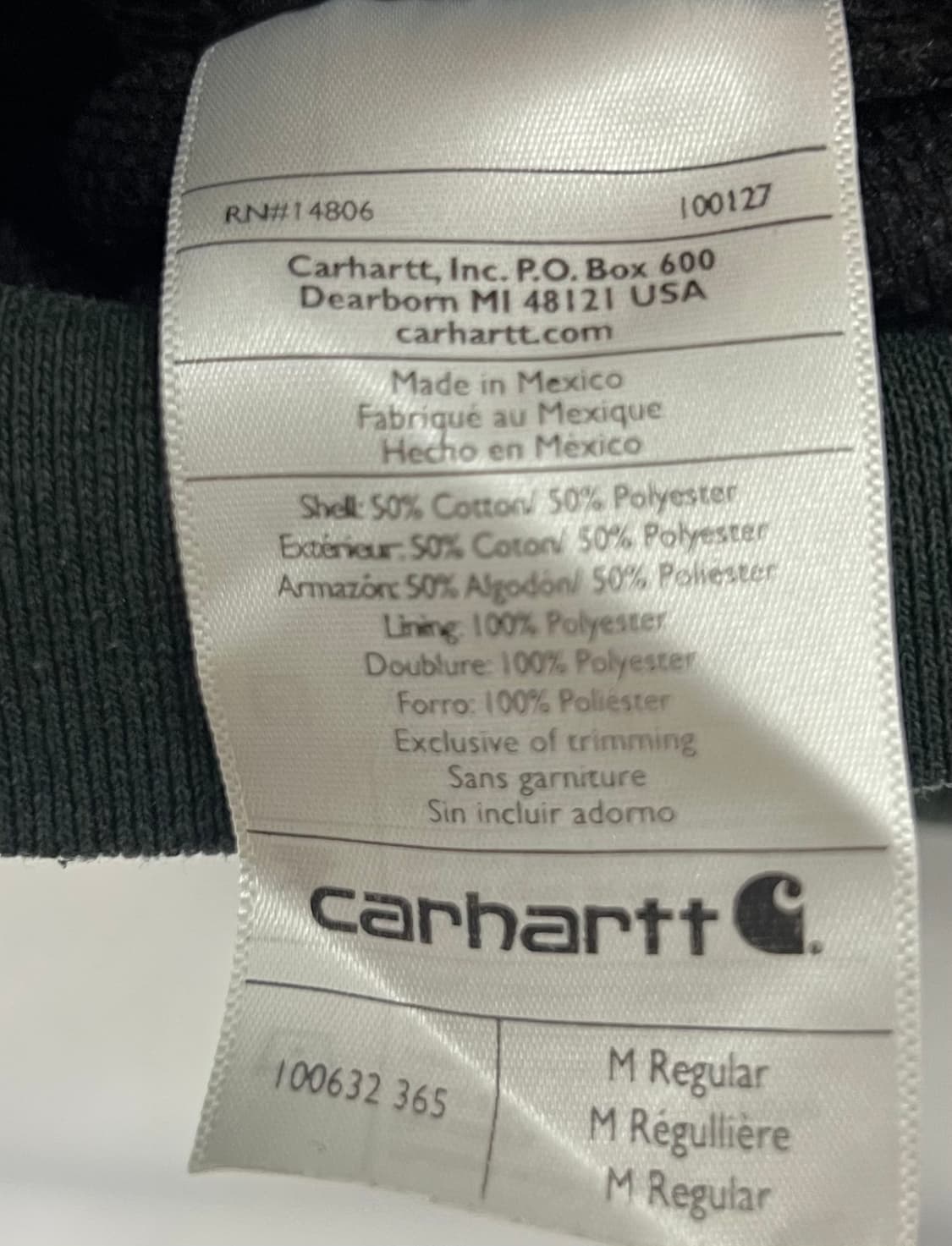 칼하트 딥그린 후드집업 상품이미지4