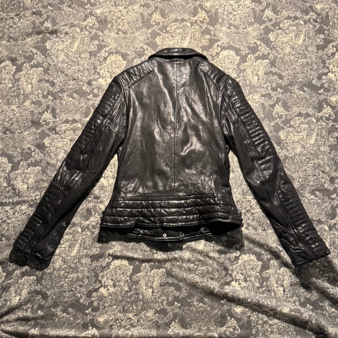 shell natural learher 바이커자켓 상품이미지2