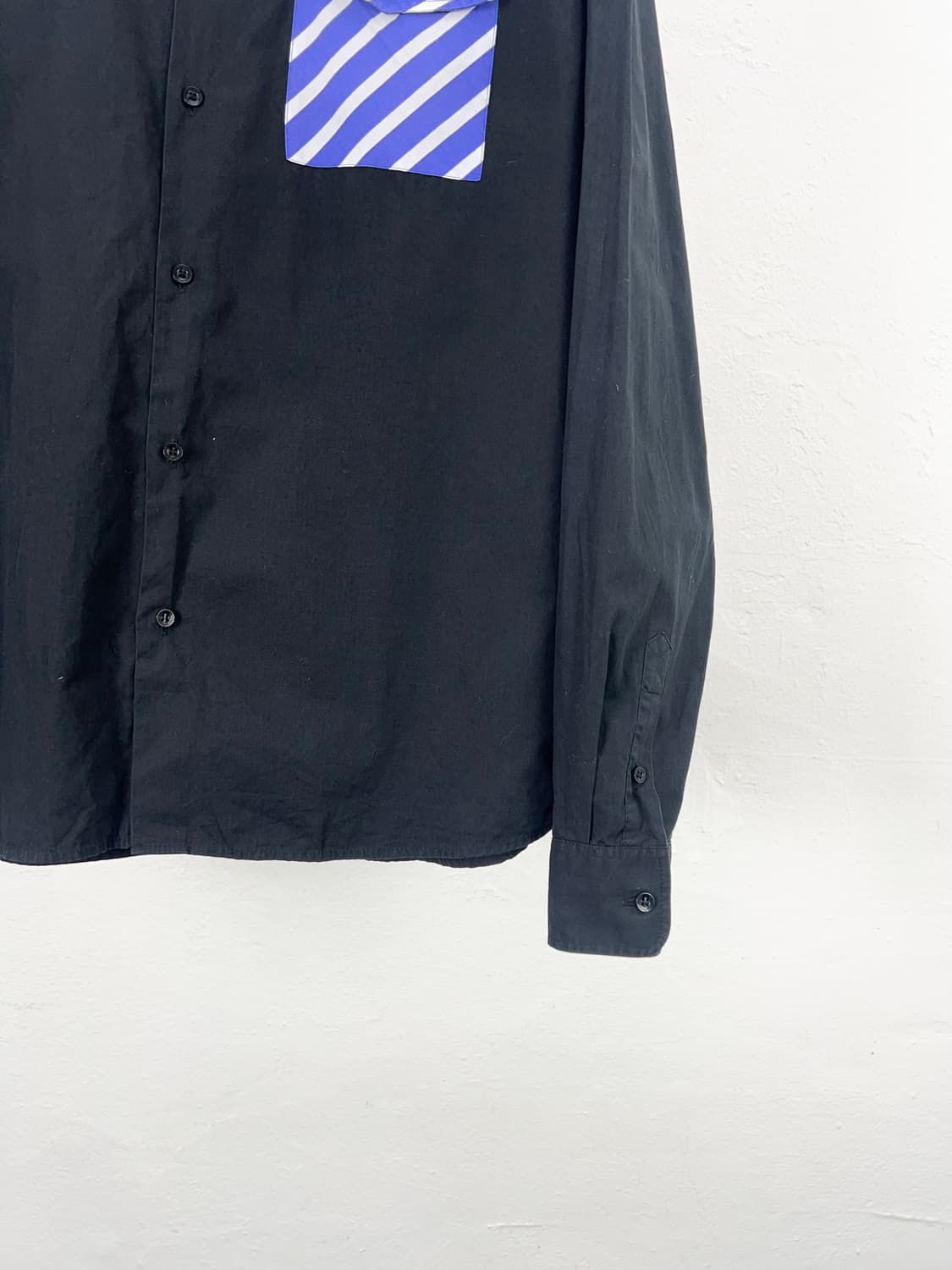라프시몬스 X 프레드페리 14AW 스트립 버튼 다운 셔츠 상품이미지5