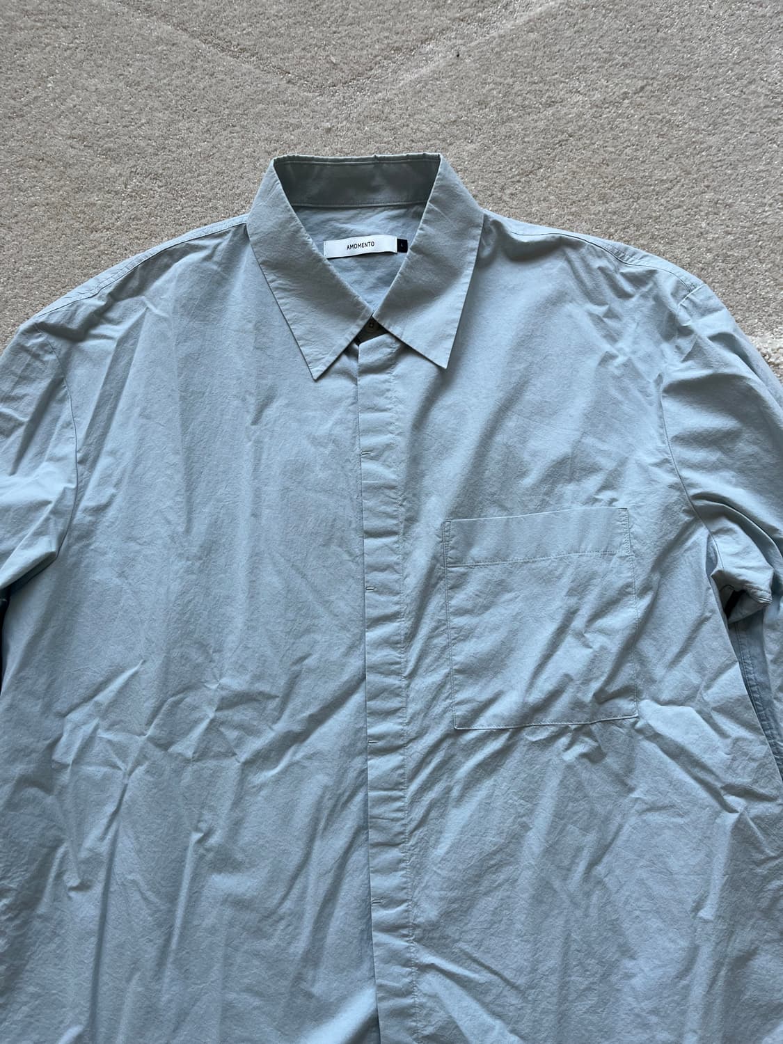 아모멘토 Seamless Shirt Light Blue (105) 상품이미지5