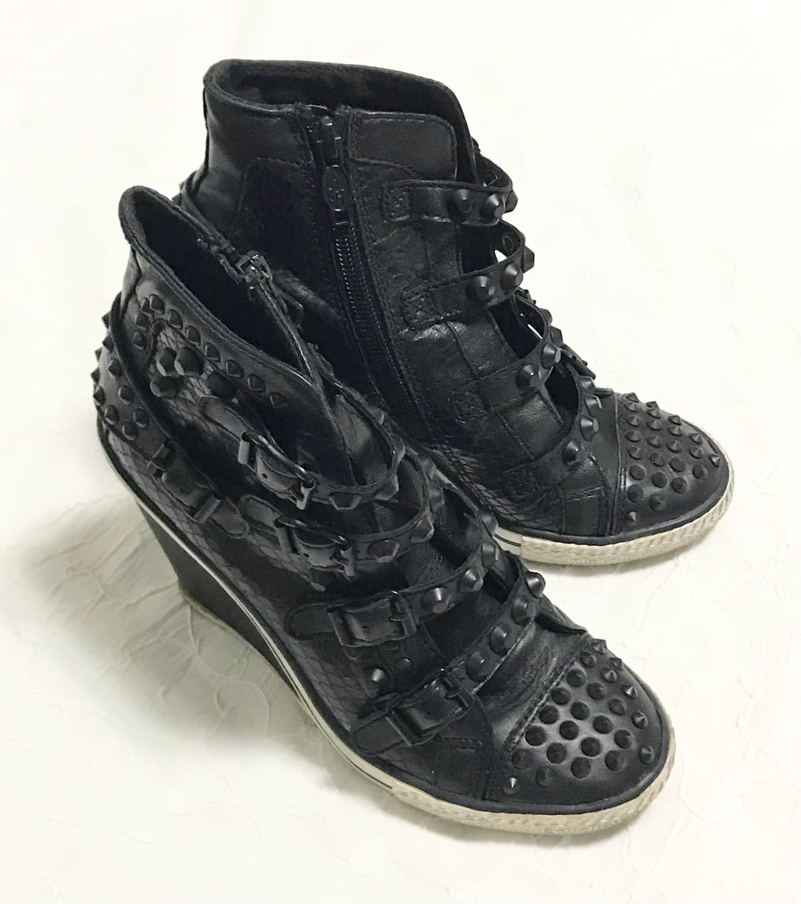 택포•아쉬 ash 스터드 웨지힐 스니커즈 36 상품이미지2