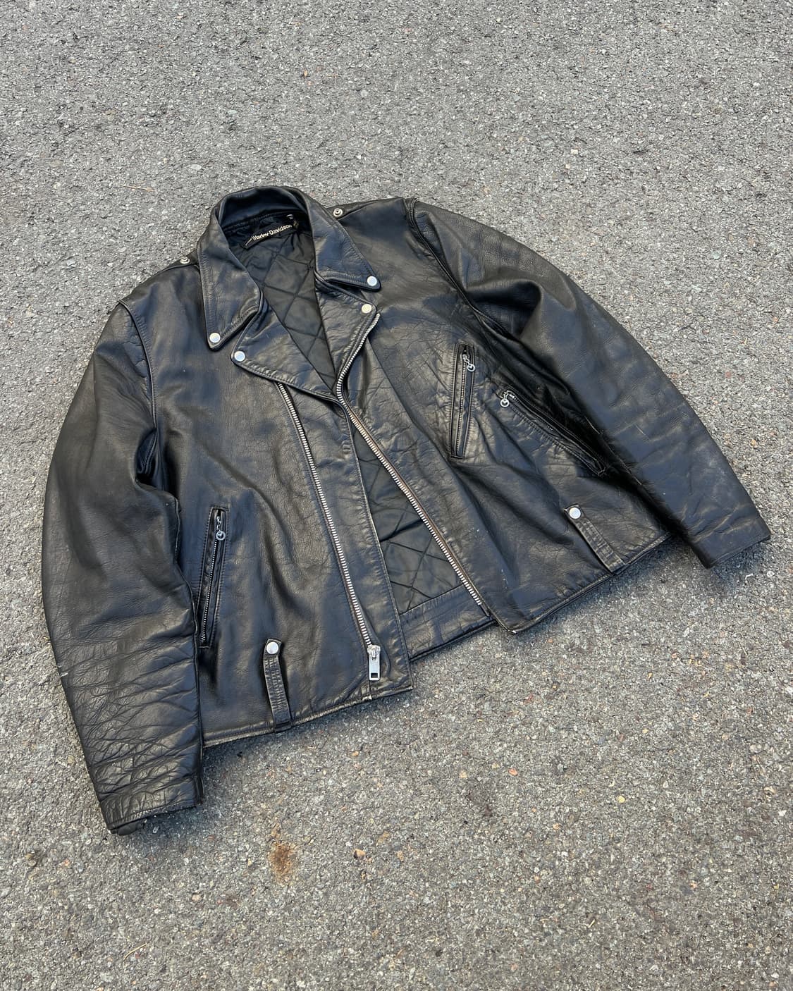 [XXL] 70s 빈티지 할리데이비슨 더블 라이더 자켓 상품이미지1