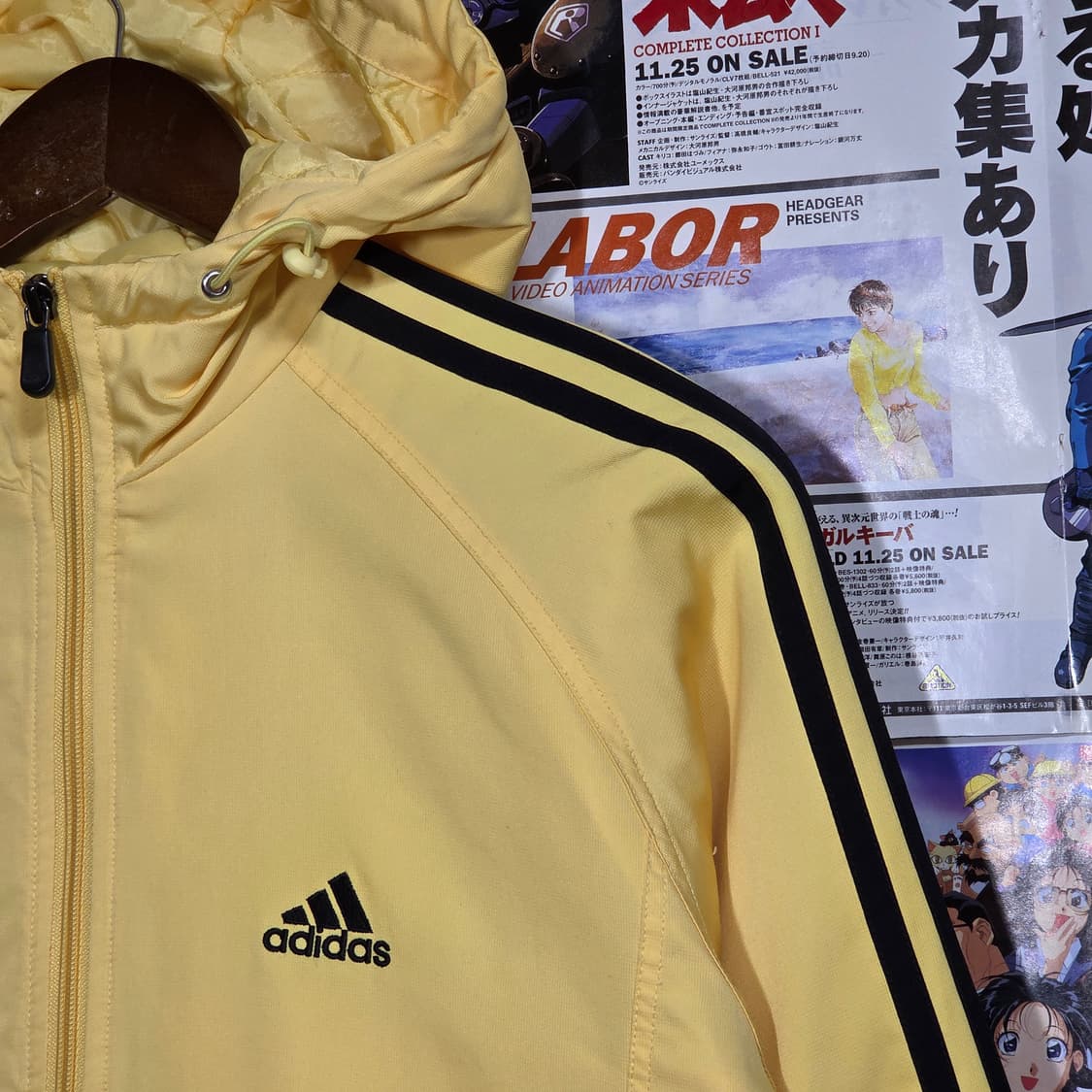 아디다스 올드스쿨 삼선 후드 누빔 점퍼 상품이미지3