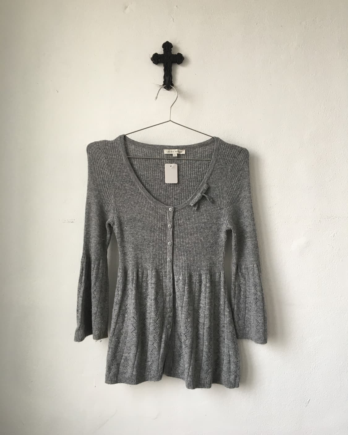 Ribbon point knit cardigan 상품이미지2