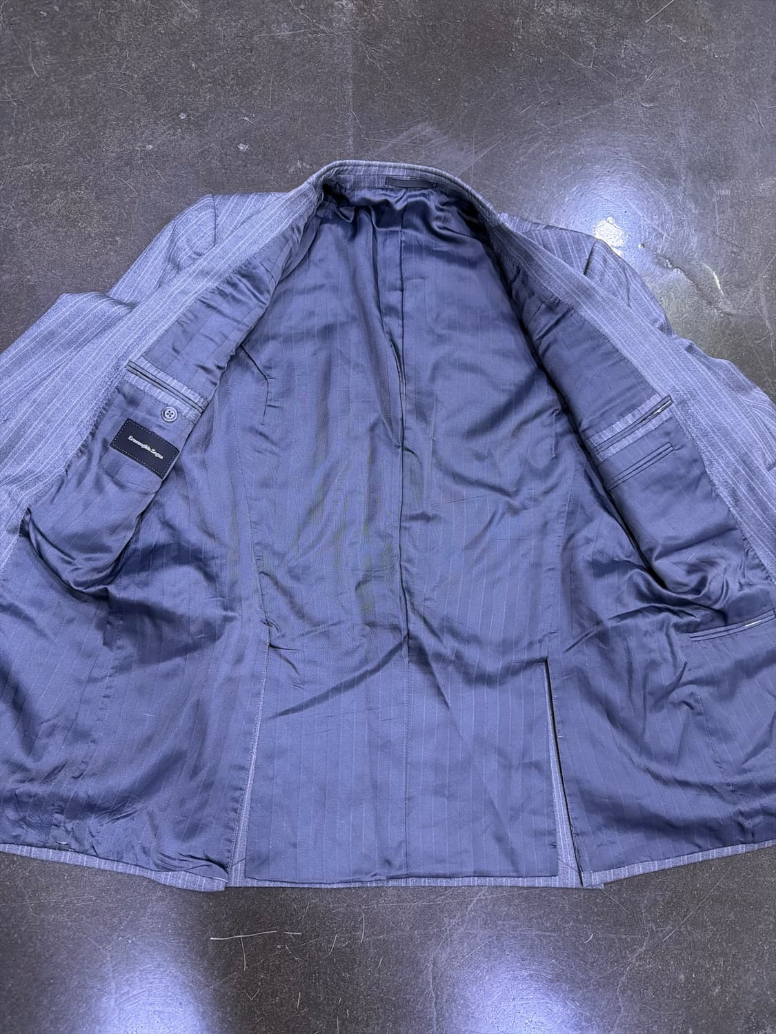 에르메네질도제냐 스트라이프 수트 블레이저 자켓 50R 상품이미지7