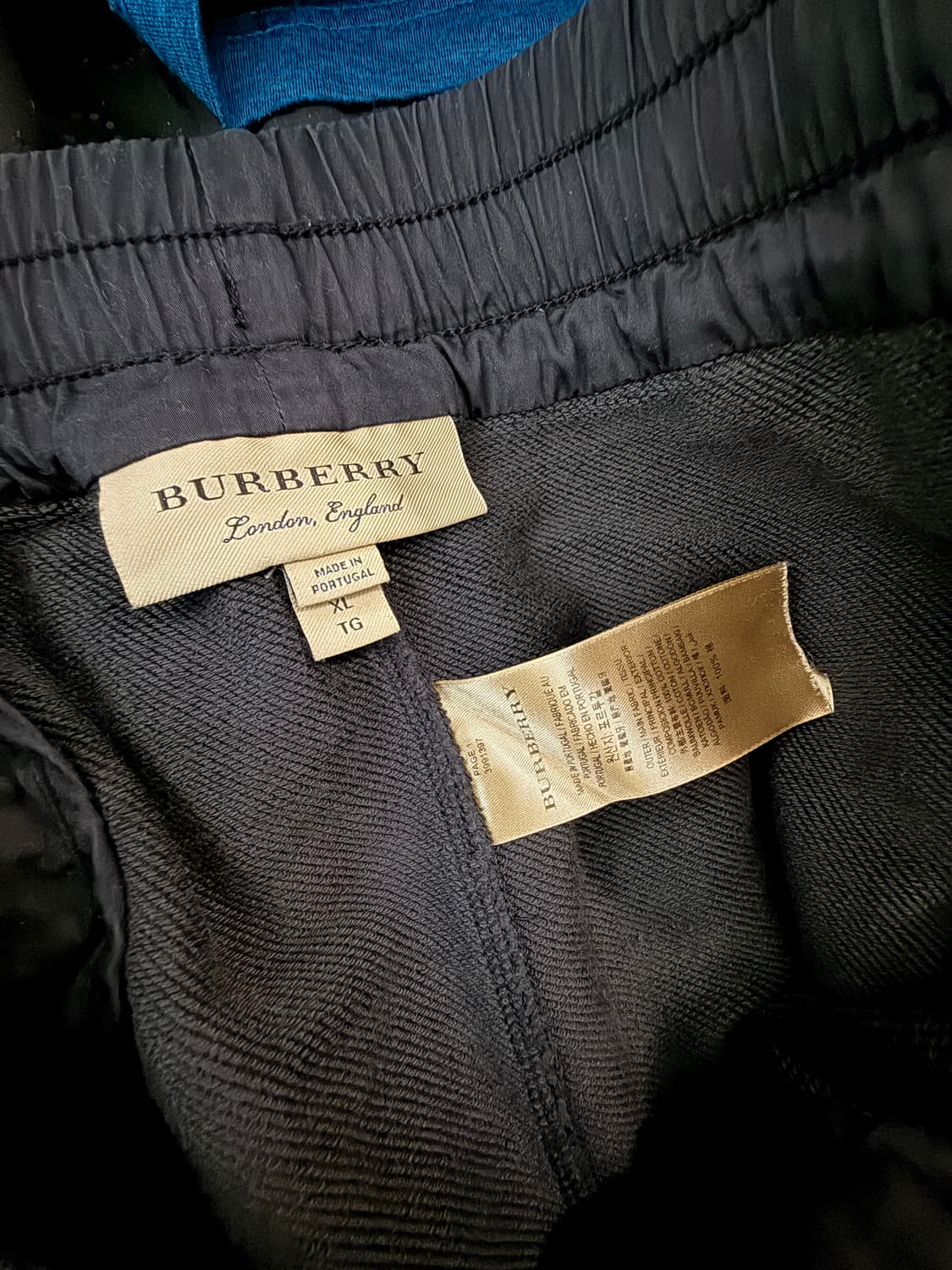 버버리 블랙 트레이닝 조거 팬츠(XL) (34-36) -포르투갈에서 제조 상품이미지5