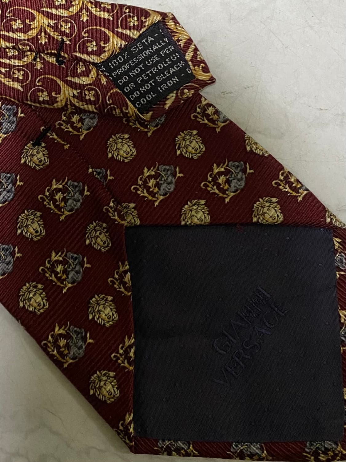 베르사체 패턴 빈티지 넥타이 상품이미지5