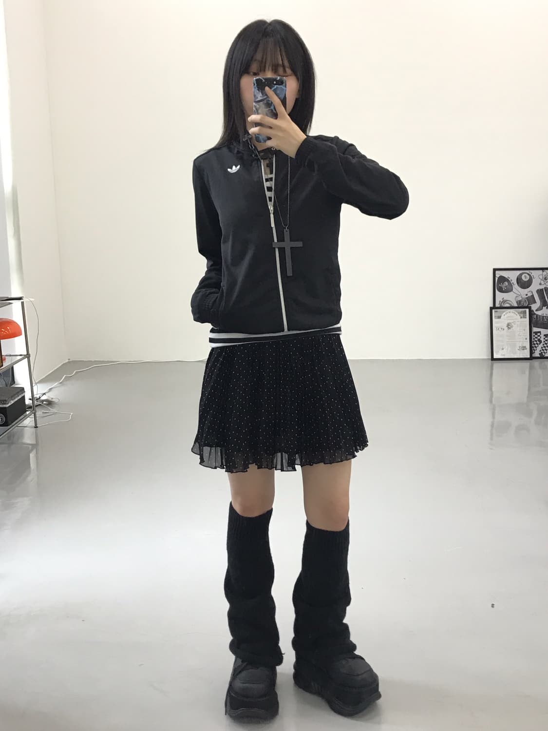 Jpn Poly Dotted Mini Skirts 상품이미지4