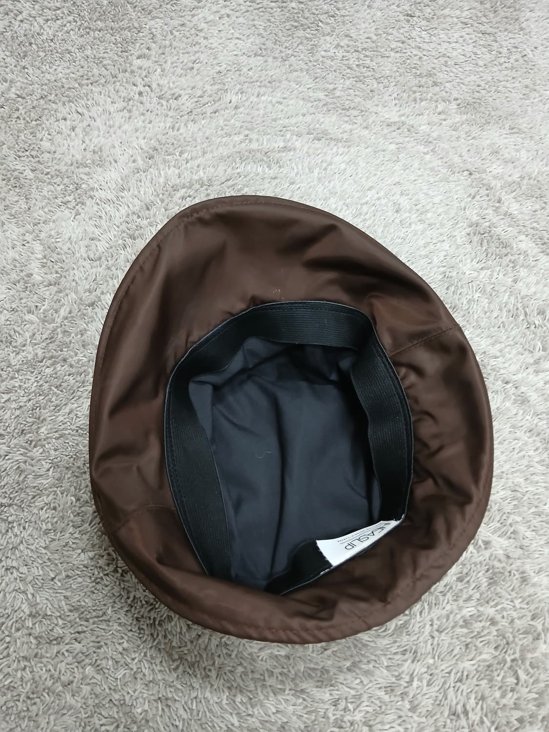 HEASLIP 단추스트랩 브라운 나일론 모자 상품이미지5